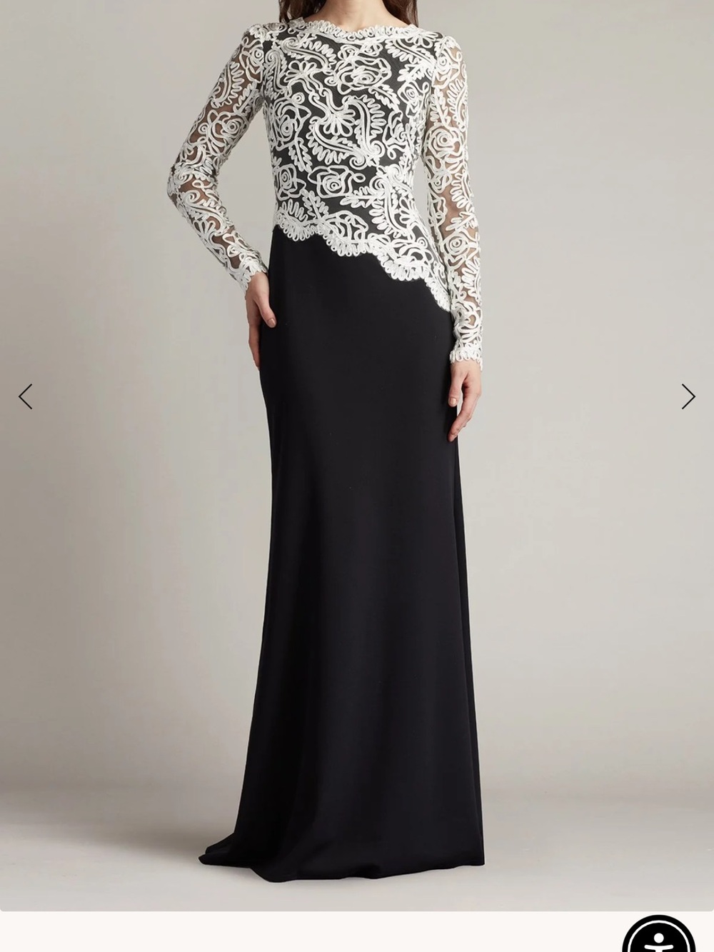 Nwot Unworn Tadashi Shoji CIM16206LXY Fitted Long Formal A Line Evening Dress